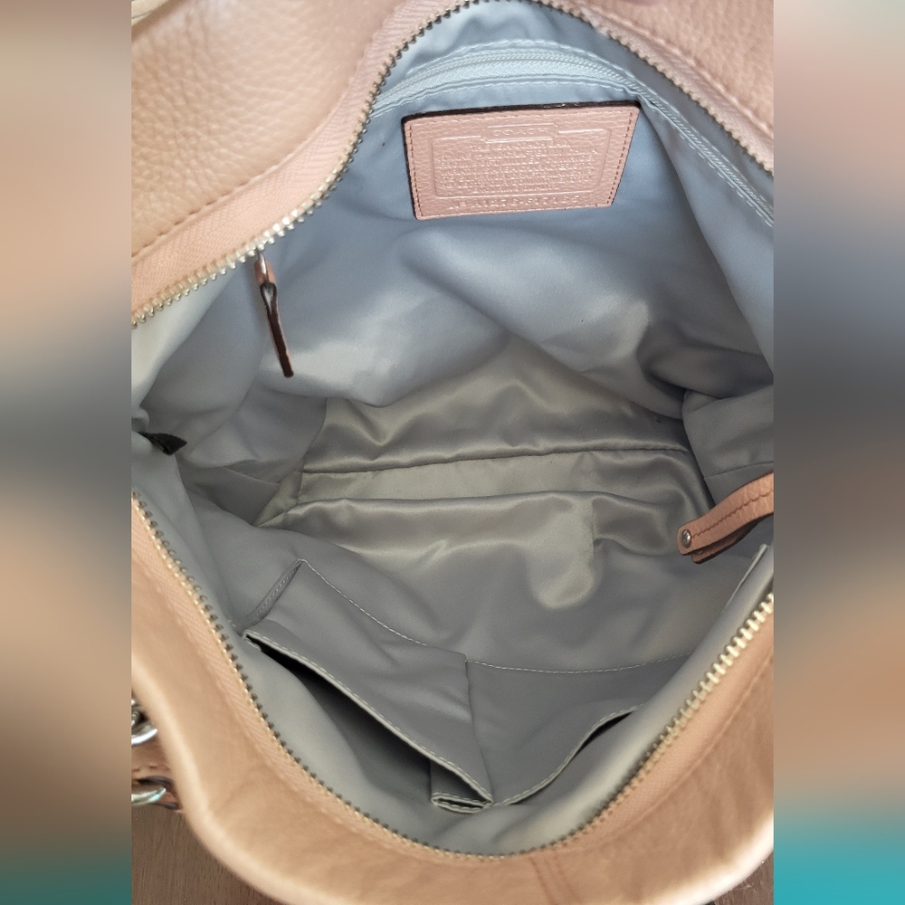 Coach Pink Pearl Brooke Bag 17165 Hobo - Picture 8 of 9